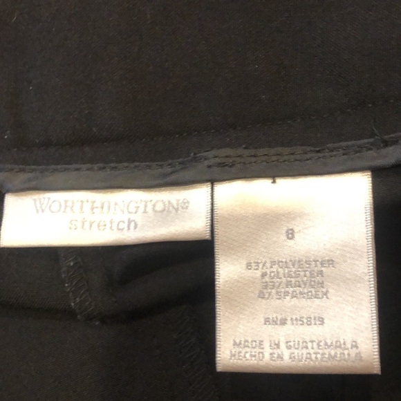Worthington Stretch Black Bermuda Shorts - Picture 4 of 6